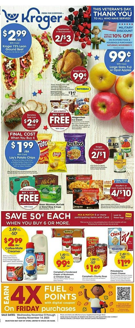 Kroger Weekly Ads And Special Buys From November 8