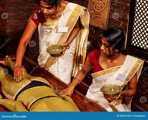 Woman Having Ayurvedic Body Spa Massage Stock Photo Image Of Medical