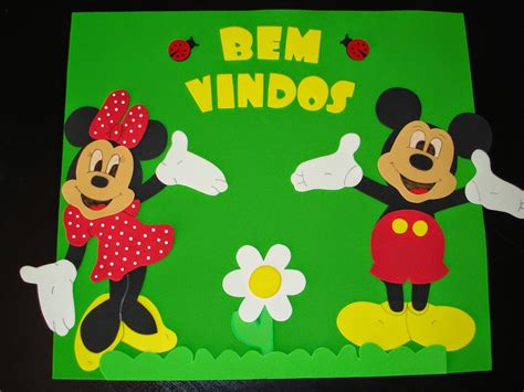 Arte da Tatti kits decoração sala de aula Mickey e Minnie