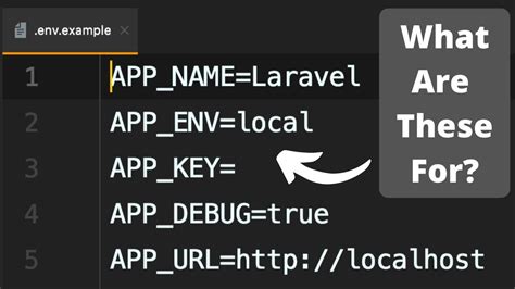 Laravel Env Example App Xxx Values Explained Youtube