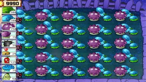 Plants Vs Zombies Winter Melon Gloom Shroom Vs All Zombies Gameplay