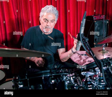 Drummer Steve Gadd Warms Up Before A Show With His Band The Steve Gadd