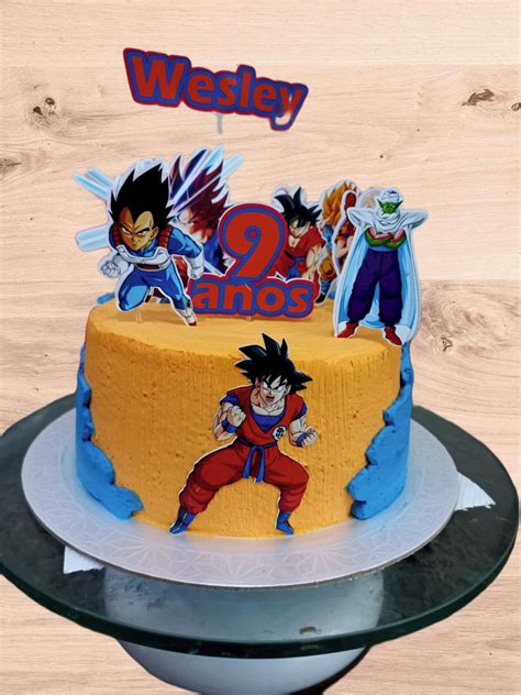 Topo De Bolo Dragon Ball Z E Elo Produtos Especiais