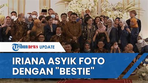 Momen Ibu Negara Girang Ketemu Bestie Di Nikahan Kaesang Asyik Foto