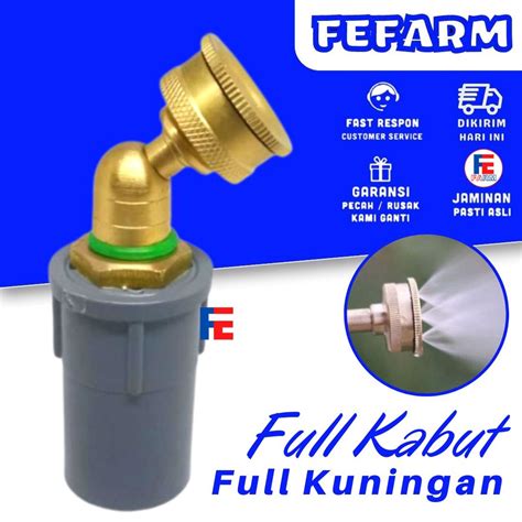 Jual Sprayer Kabut Embun Lubang Drat Inchi Kuningan Spuyer