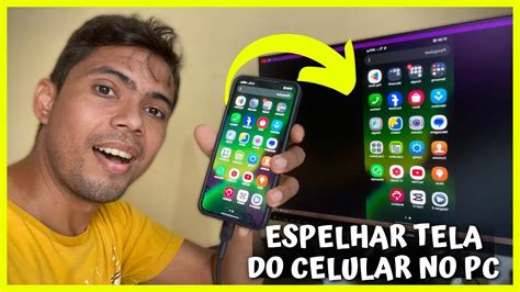 Como ESPELHAR TELA DO CELULAR NO PC Sem Travamento 2024 YouTube