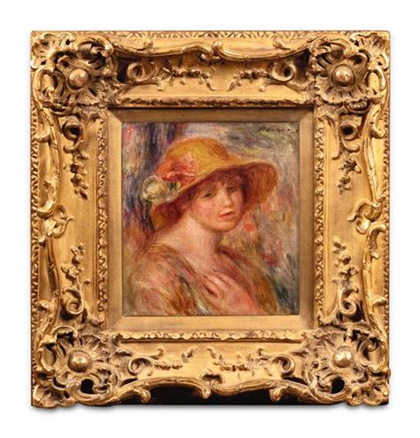 Pierre Auguste Renoir Femme Au Chapeau De Paille 1916 1918