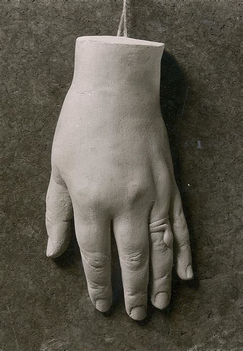 Cast of Christine Stampe s left hand Nysø174 Thorvaldsens Museums