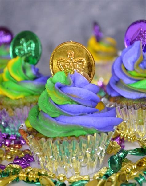 Mardi Gras Cupcakes Recipe - STL Cooks