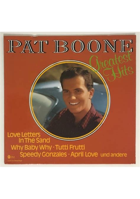 Pat Boone Greatest Hits Lp Plak 1976 Orjinal Alman Baskı Fiyatları ve