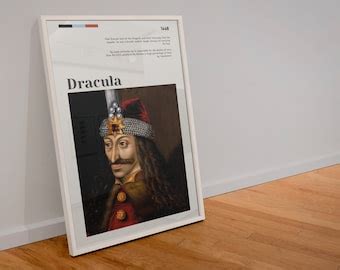 Vlad The Impaler Art Print Vintage Home Decor Dracula Art Vintage