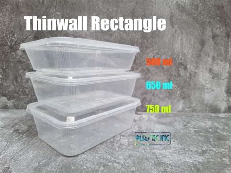 Jual Thinwall 750 Ml Box Kotak Plastik Kotak Plastik Plastik Container