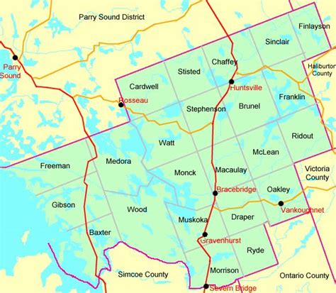 Townships Of The District Of Muskoka