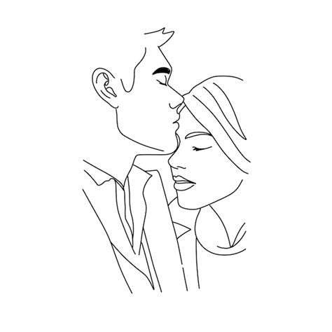 Premium Vector | Beautiful young people have romantic feelings for each other the concept of a ...