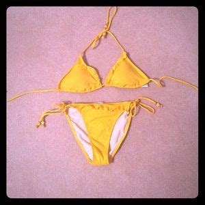 Jessica Simpson Swim Jessica Simpson Yellow Bikini Poshmark