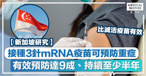 疫苗比較｜接種3針mrna疫苗可預防新冠重症 有效預防達9成、持續至少半年 Medical Inspire 醫・思維