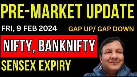 Gap Up Gap Down Pre Market Update Today Nifty Expiry Banknifty Sensex