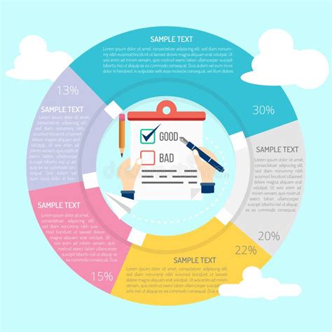 Review Diagram Displays Data Questionnaire Or Opinion Stock