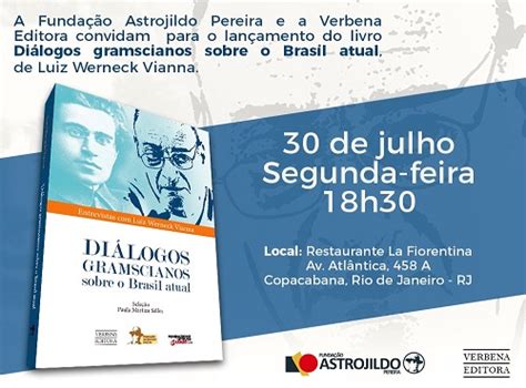 Democracia Pol Tica E Novo Reformismo Lan Amento Livro De Luiz Werneck