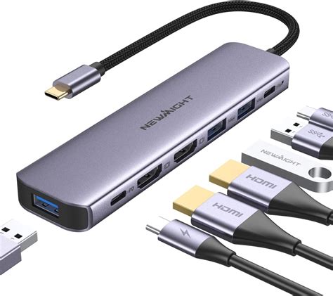 Usb C To Dual Hdmi Adapter Newmight In Usb C Docking Station Dual