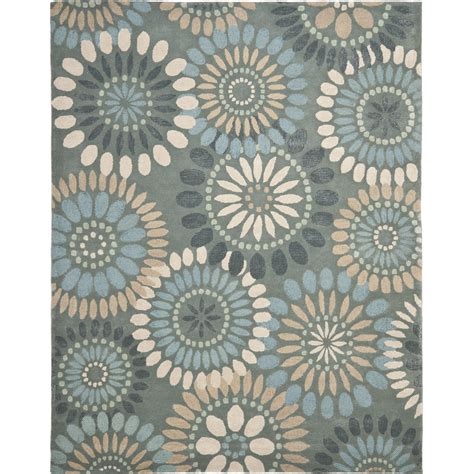 Safavieh Jardin Grey And Blue Floral Area Rug And Reviews Wayfair