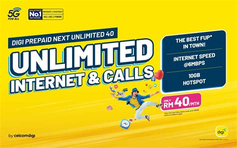 Digi Prepaid NEXT Unlimited 40 Unlimited Data Calls 10GB Hotspot