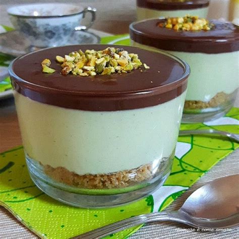 Cheesecake Pistacchio E Cioccolato Al Cucchiaio Cucinare Come Amare