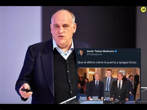 JAVIER TEBAS NO SE CANSA DE HACER EL RIDÍCULO Y CARGA CONTRA LA