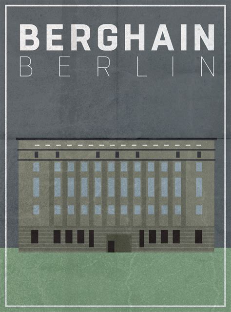 m cluny design, Berghain - Poster