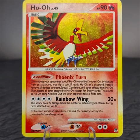 Carte Pokemon Secret Wonders Sw Holo Bleed Lp Ho Oh Rare De