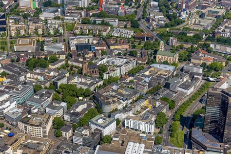 Essen Von Oben Stadtzentrum Im Innenstadtbereich In Essen Im