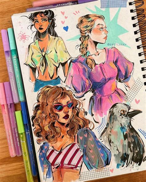 Gretel Lusky On Instagram Some More Sketchbook Pages I Finally Had