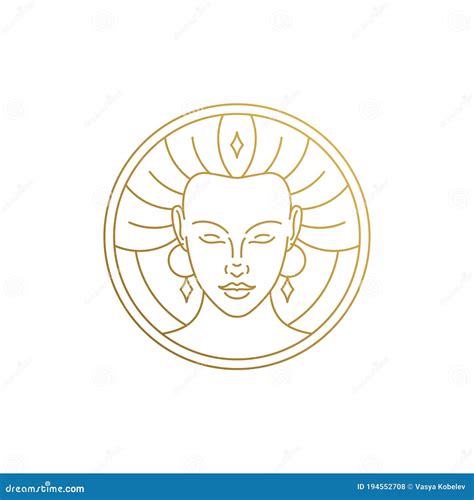 Vector Design Of Woman With Accessories Hand Drawn With Thin Lines