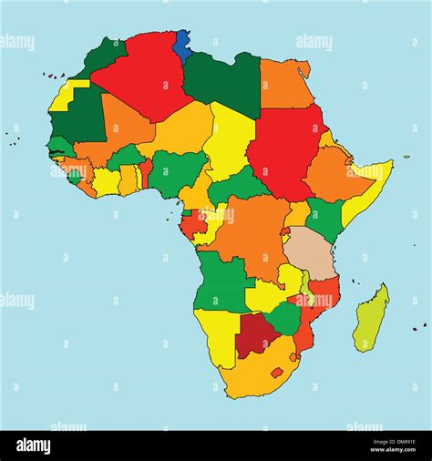 Political Map Of Africa Stock Vector Images Alamy