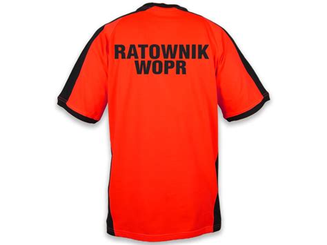 Koszulka RATOWNIK WOPR męska FLUO RATUJESZ pl