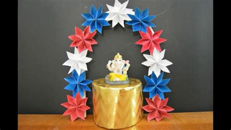 Ganpati Decoration Idea For Homeganpati Makhareco Friendly Craftdiy