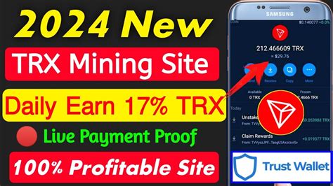 2024 Trusted Trx Mining Site Daily Earn 17 Trx New Trx Mining Site