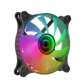 Ventilador ARGB 360 12cm Mars Gaming MF 3D Negro Espejo Infinito 3D