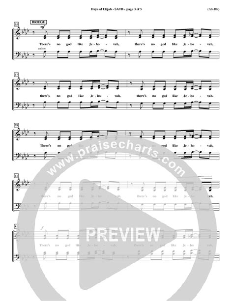 Days Of Elijah Sheet Music Pdf Robin Mark Praisecharts