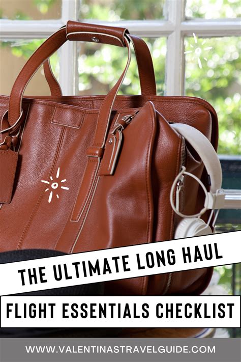 The Ultimate Lon Haul Flight Essential Checklist Free Printable