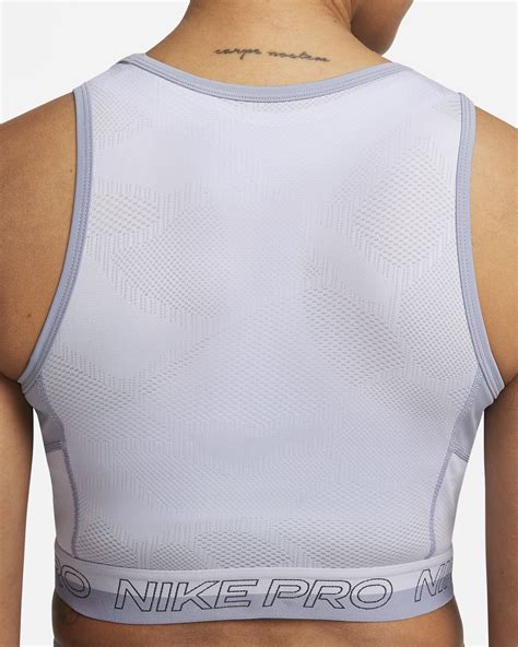 Nike Pro Dri Fit Womens Cropped Training Tank Top Nike Gb