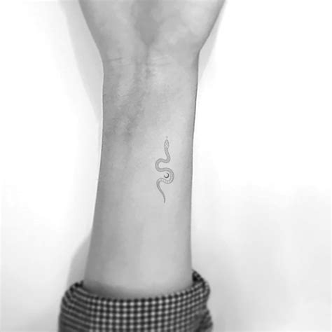 Fine Line Snake Temporary Tattoo by Jakenowicz set of 3 - Etsy