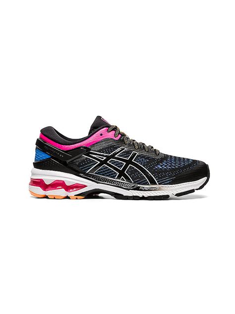 Asics Damen Laufschuh Gel Kayano 26 Black Blue Coast Schwarz 37