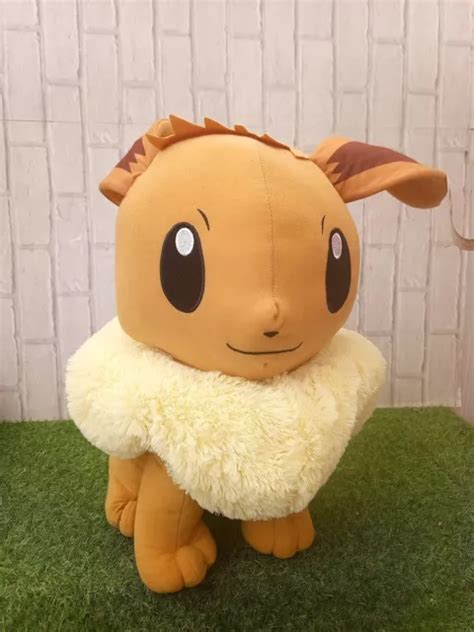 LARGE 50CM POKÉMON Eevee Plush Toy Soft Cuddly Collectible Teddy