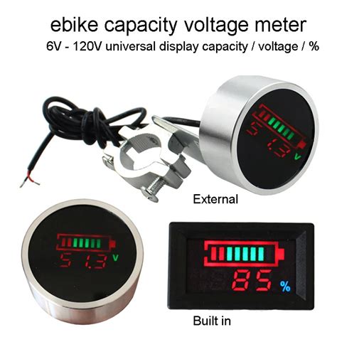 V V V V V V V Ebike Battery Capacity Indicator Voltage