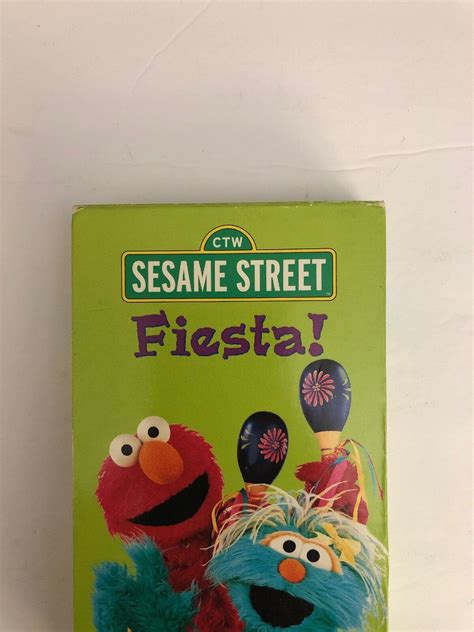 Sesame Street Fiestavhs 1997tested Rare Vintage Collectible Ships N