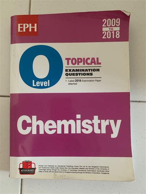 O Level Chemistry TYS 2009 2018 Hobbies Toys Books Magazines