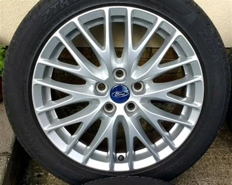 17 GENUINE FORD FOCUS MK3 ALLOYS 5x108 WHEELS TYRES MONDEO CONNECT