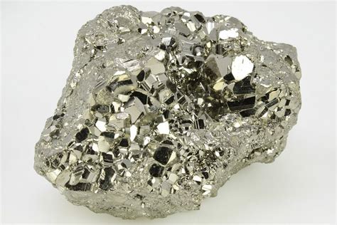 3.2" Gleaming, Pyritohedral Pyrite Crystal Cluster - Peru (#202973) For ...