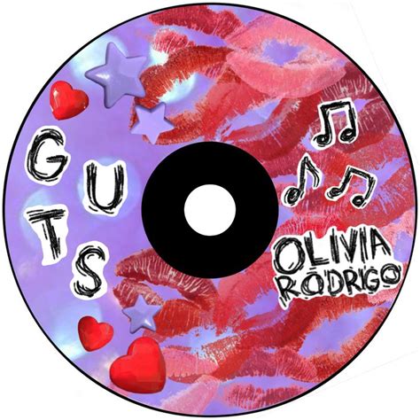 Guts Cd Olivia Rodrigo Record Painting Cd Art Cd Wall Art